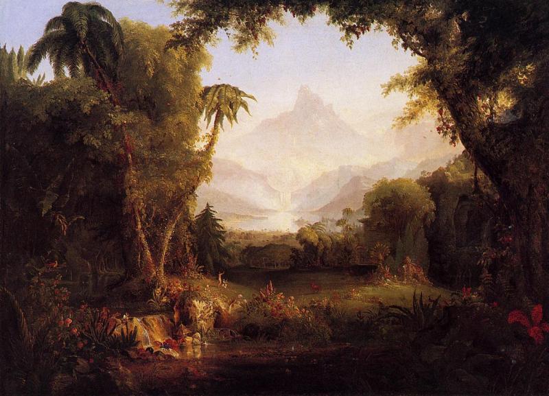 Thomas Cole Garden of Eden France oil painting art